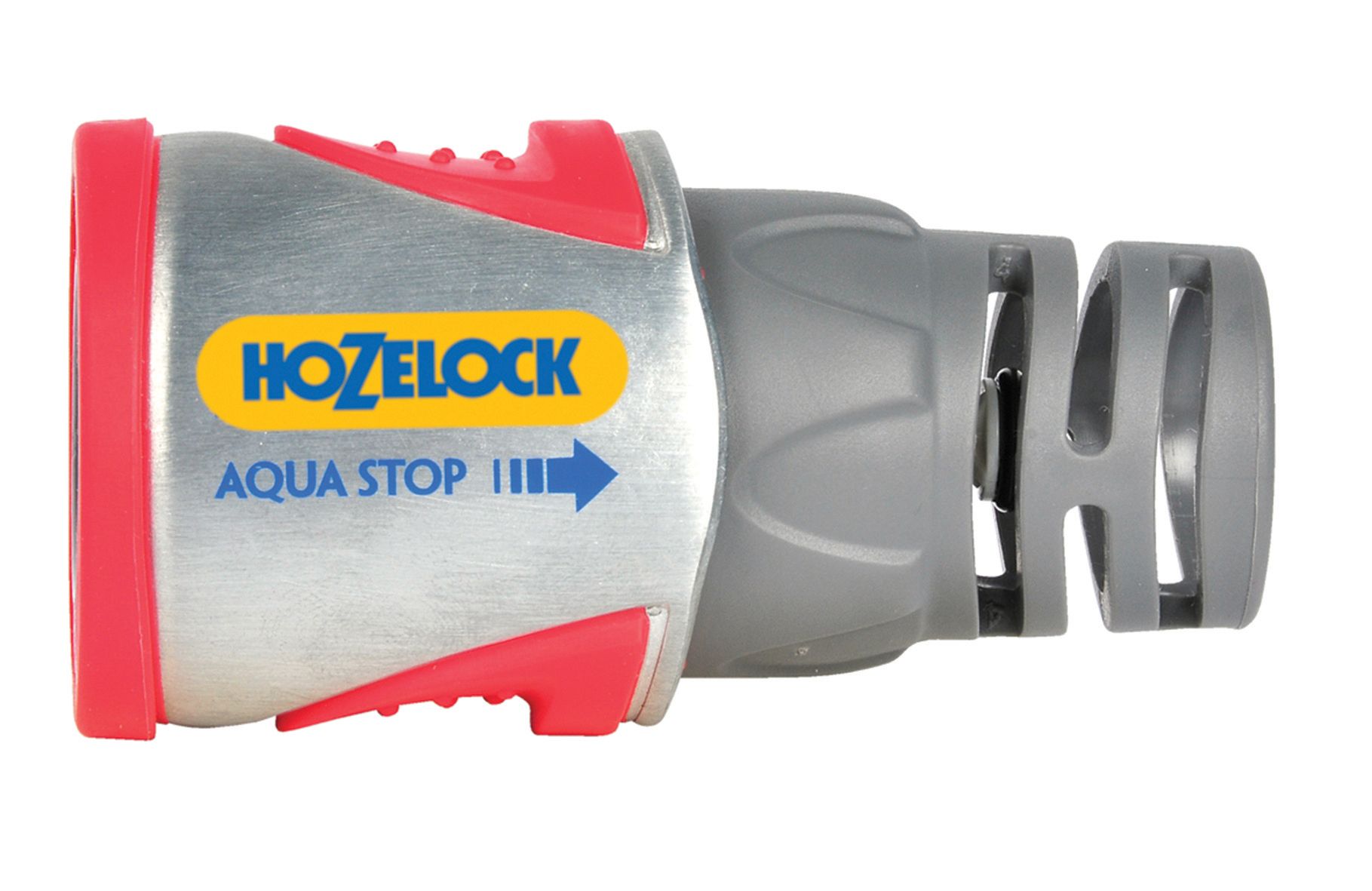 Image of Hozelock Pro Metal Aquastop Garden Hose Pipe Connector