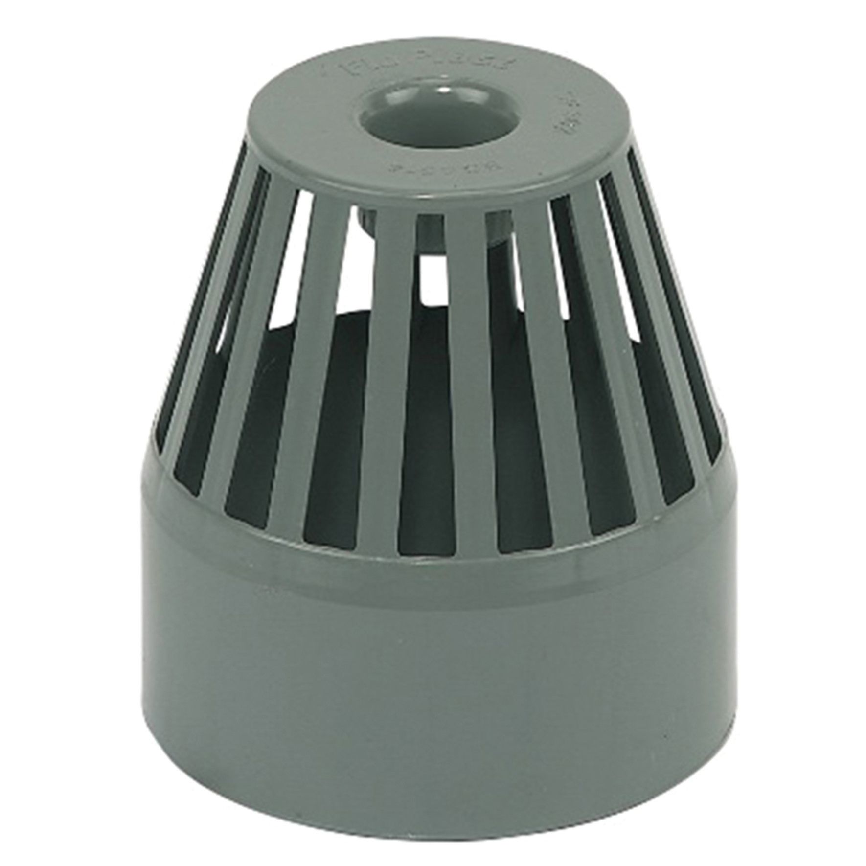 Image of FloPlast 110mm Soil Pipe Vent Terminal - Grey