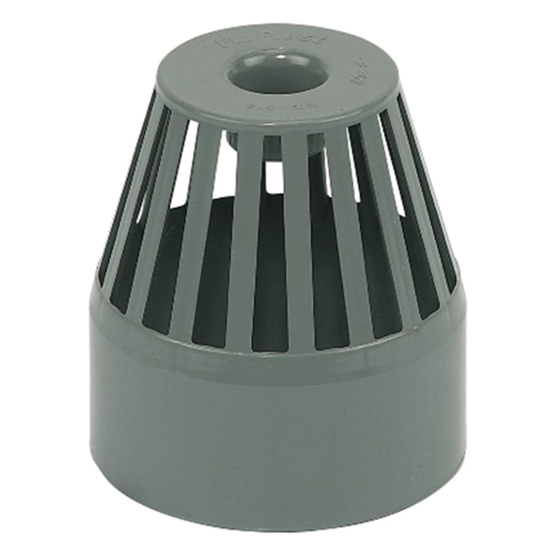 FloPlast 110mm Soil Pipe Vent Terminal Grey Wickes.co.uk