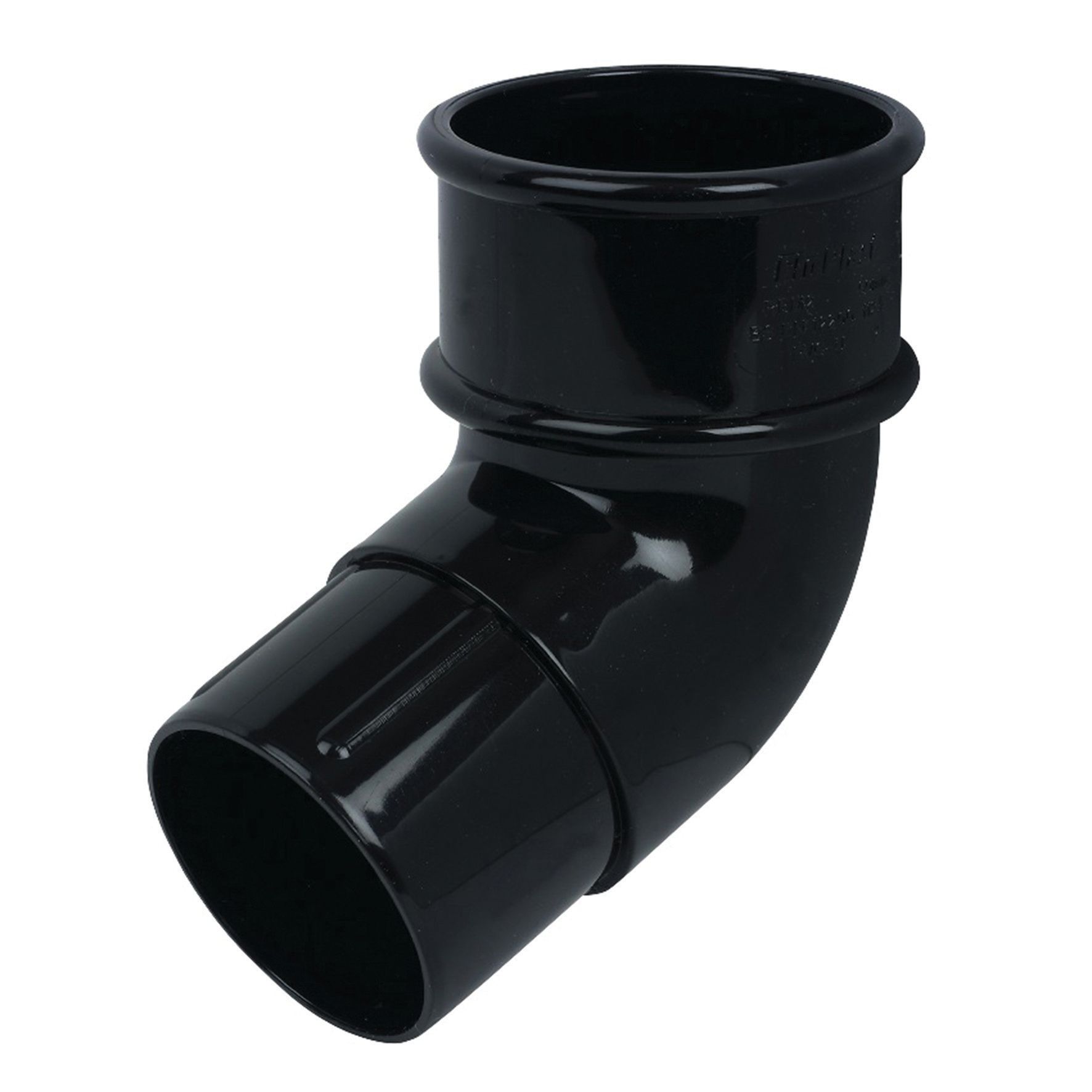 FloPlast 50mm Black MiniFlo Downpipe Offset Bend - 112.5