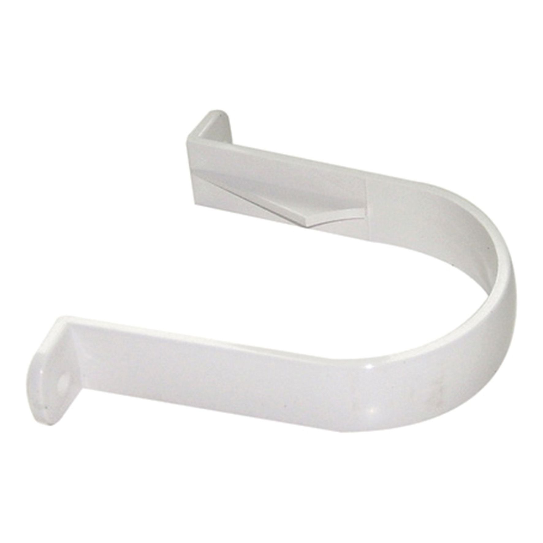 FloPlast 68mm White Half Round Downpipe Clip