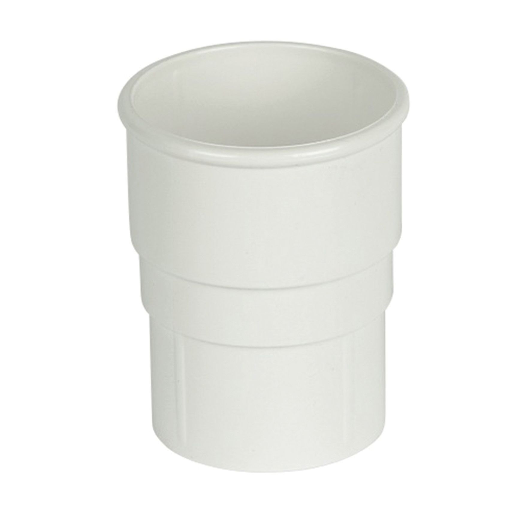 FloPlast 68mm White Round Downpipe Socket