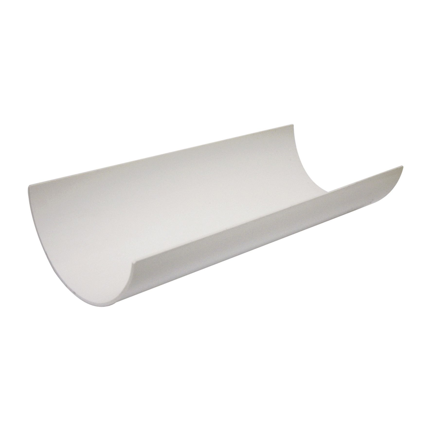 FloPlast 112mm White Half Round Gutter - 2m