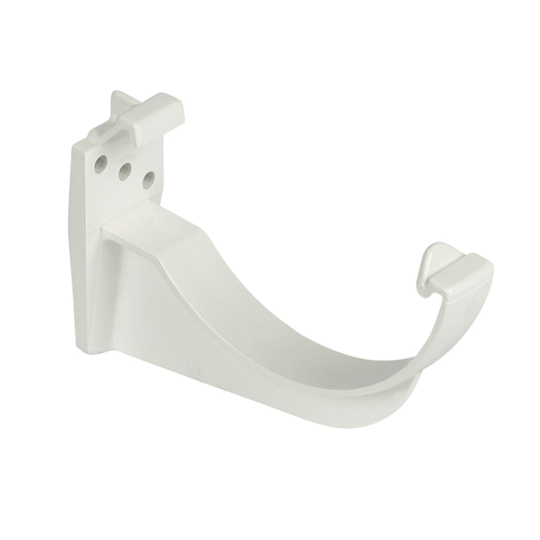 FloPlast 112mm White Half Round Gutter Fascia Bracket