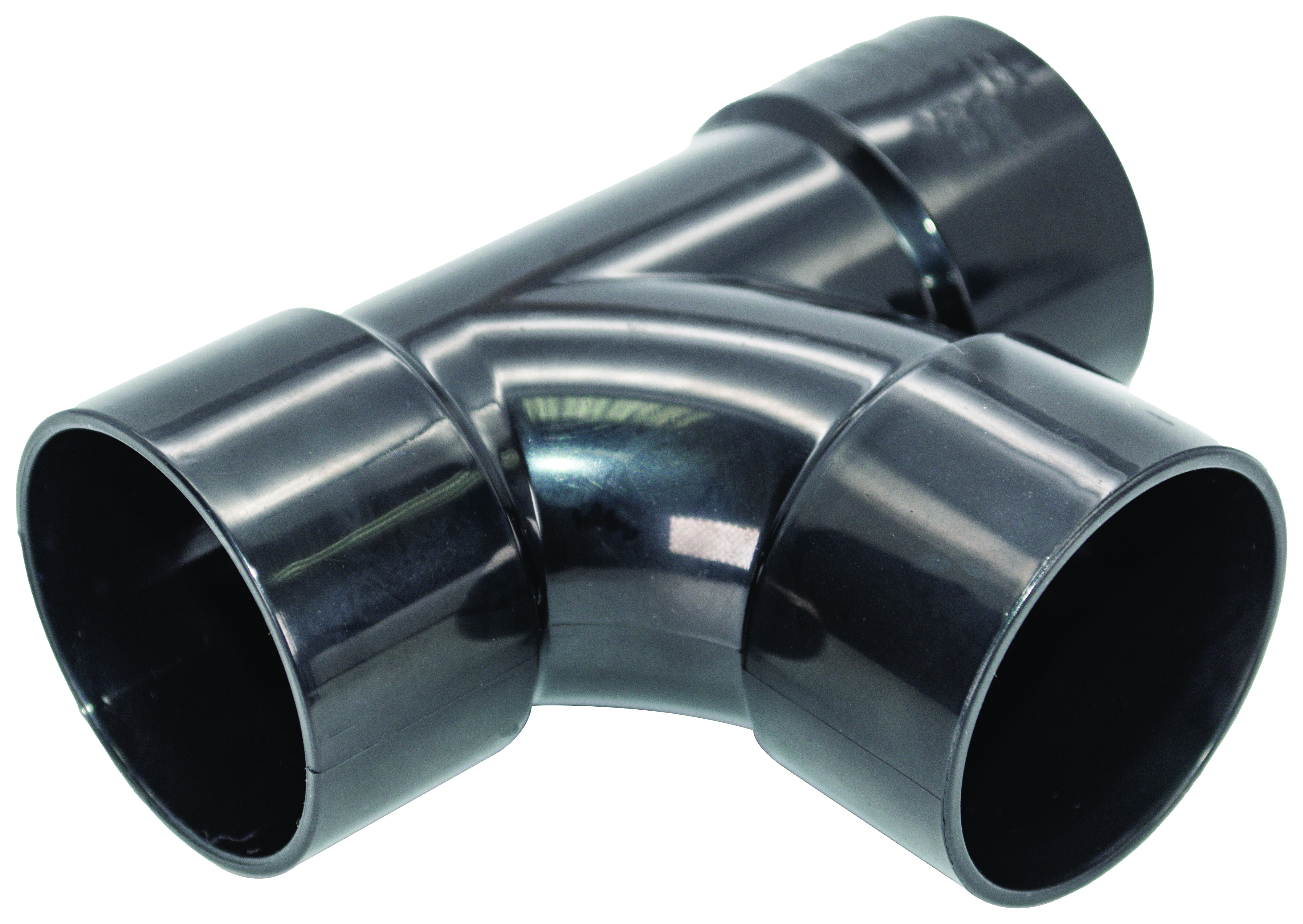 FloPlast WS22B Solvent Weld Waste 92.5 Deg Tee - Black 32mm