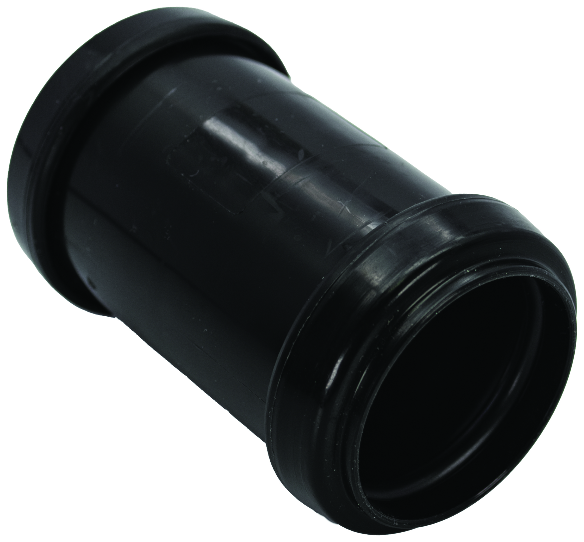 FloPlast WP07B Push-Fit Waste Straight Coupler - Black 32mm