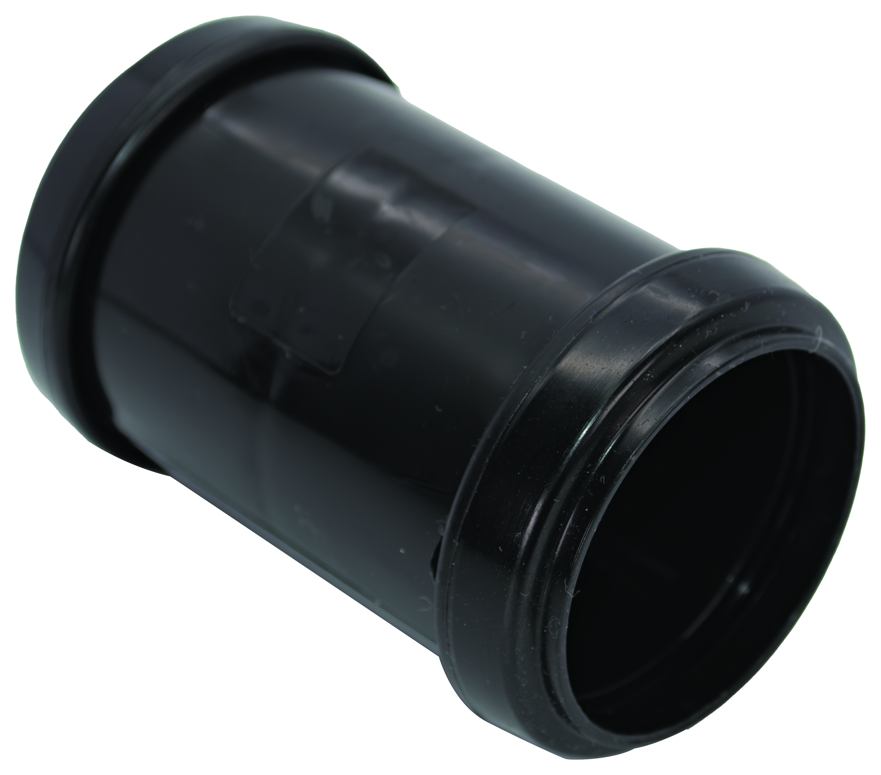 FloPlast WP08B Push-Fit Waste Straight Coupler - Black 40mm