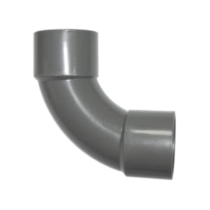 FloPlast WS14G Solvent Weld Waste 92.5 Deg Bend - Grey 32mm
