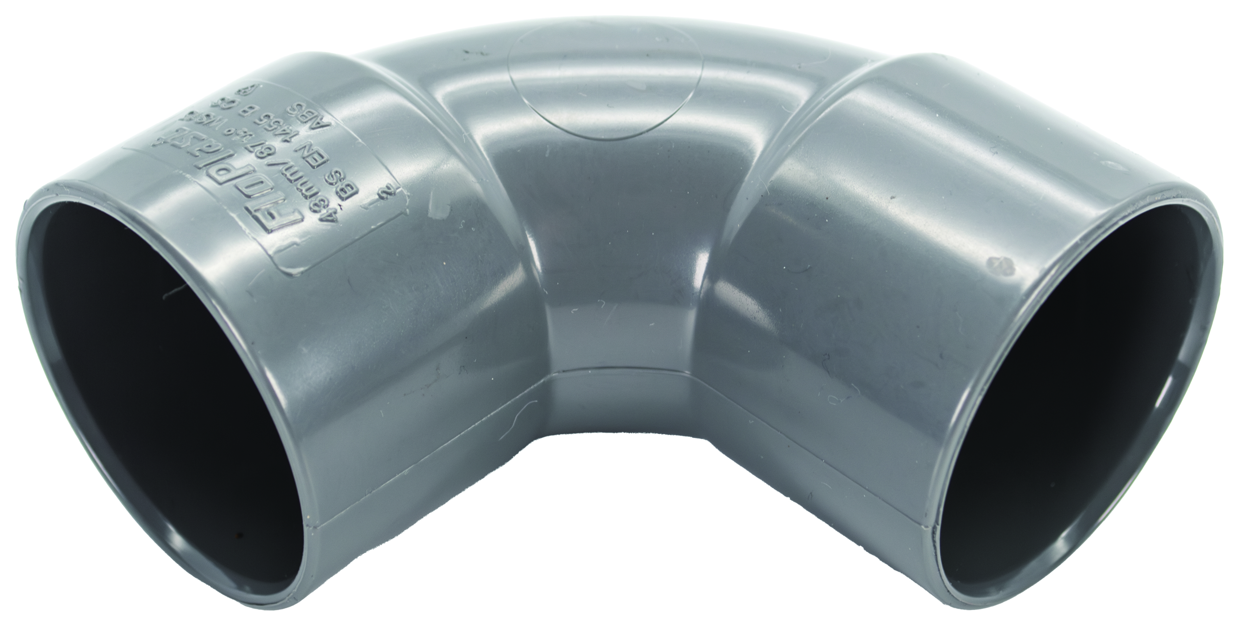 Image of FloPlast WS15G Solvent Weld Waste 92.5 Deg Bend - Grey 40mm