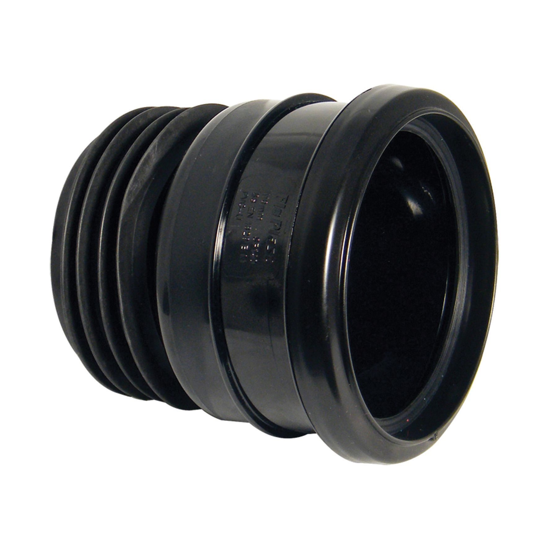 Image of FloPlast 110mm Universal Pipe Connector - Black