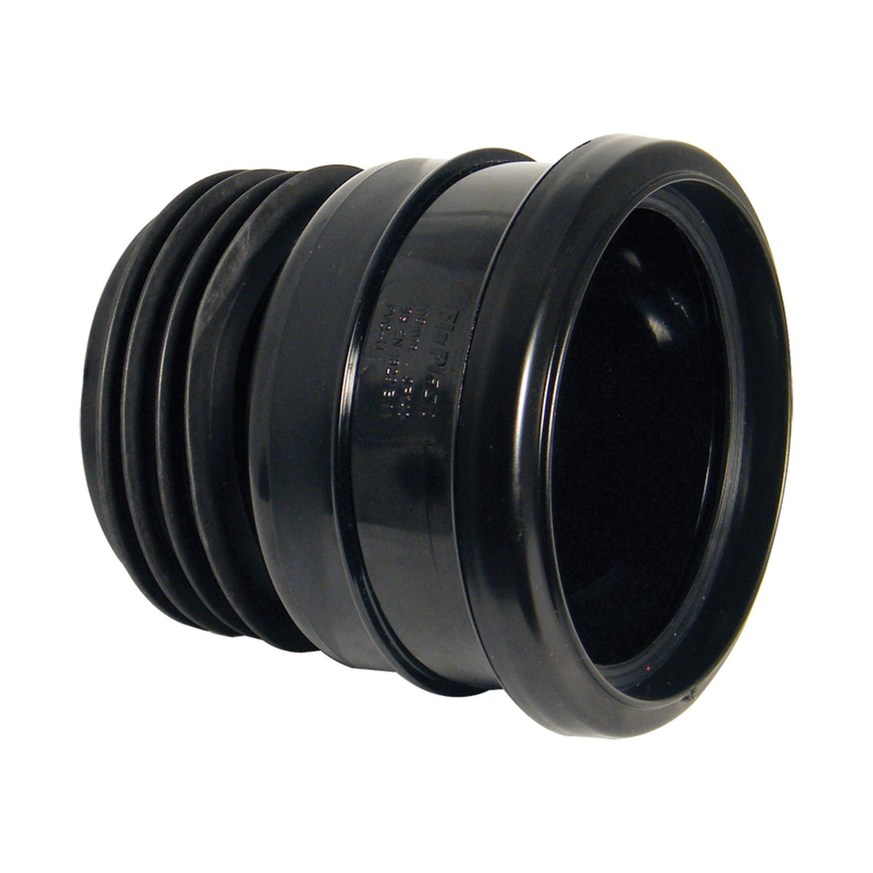 FloPlast 110mm Universal Pipe Connector - Black