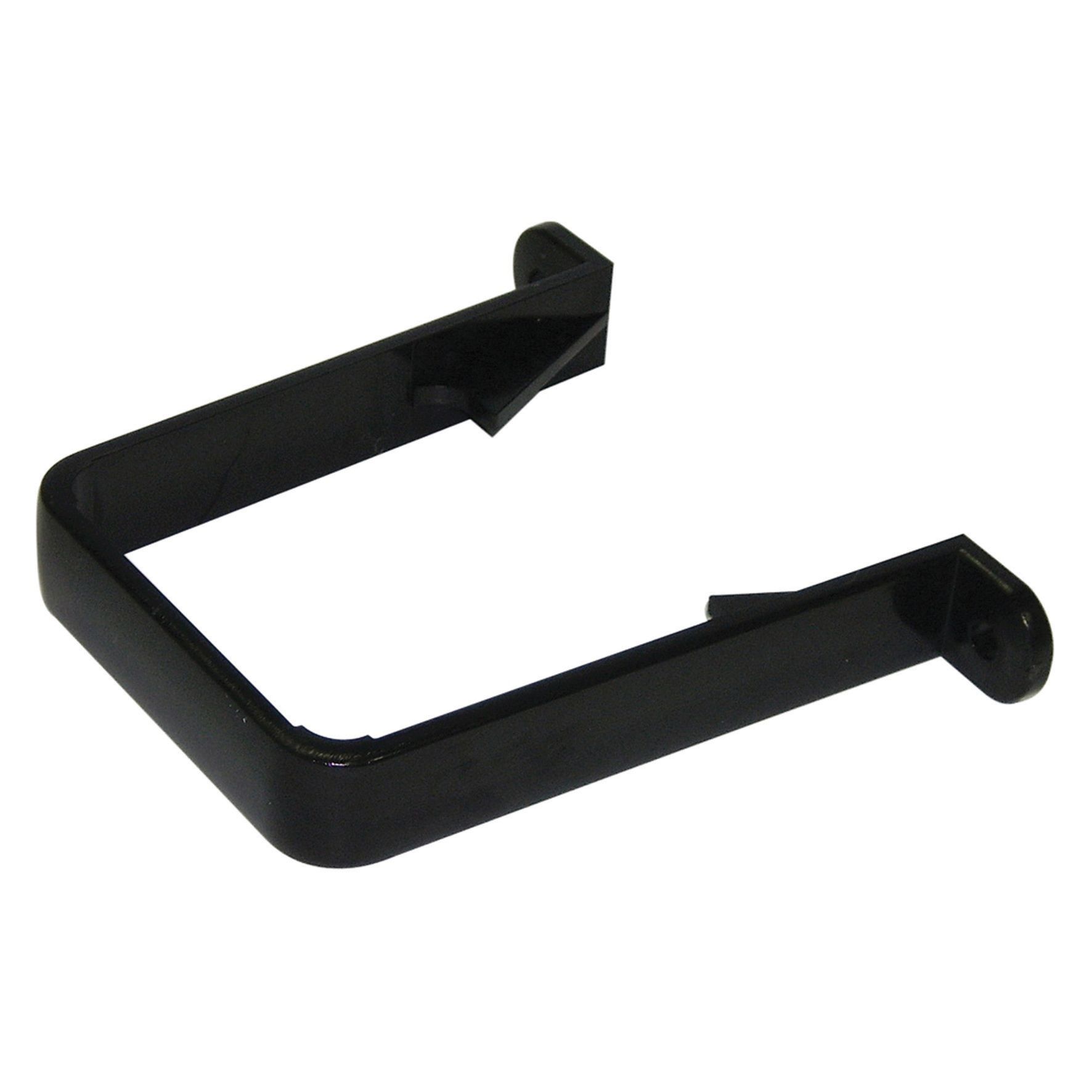 Image of FloPlast 65mm Square Line Downpipe Clip - Black