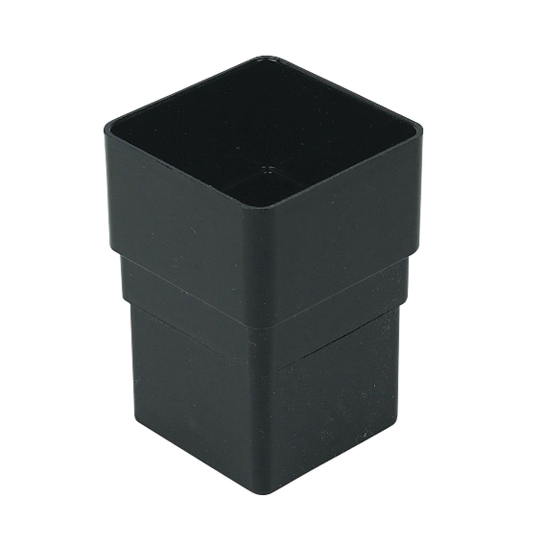 Image of FloPlast 65mm Square Line Downpipe Socket - Black