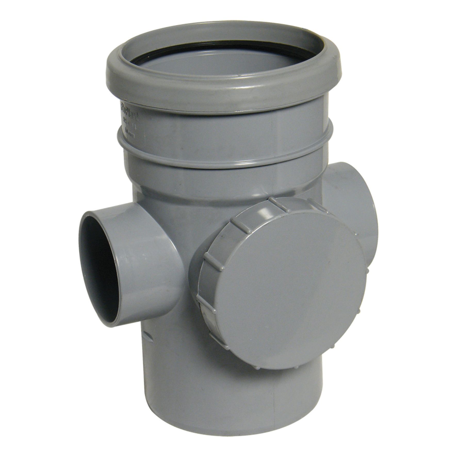 Image of FloPlast 110mm Soil Access Pipe - Grey