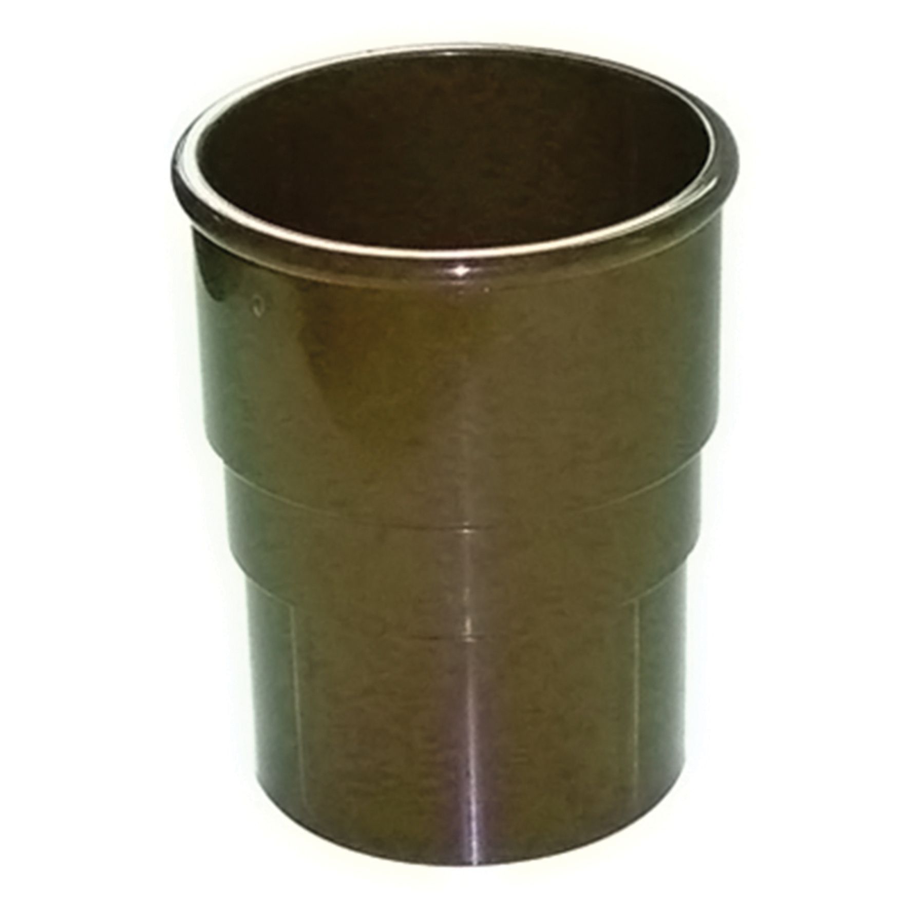 FloPlast 50mm MiniFlo Downpipe Pipe Socket - Brown