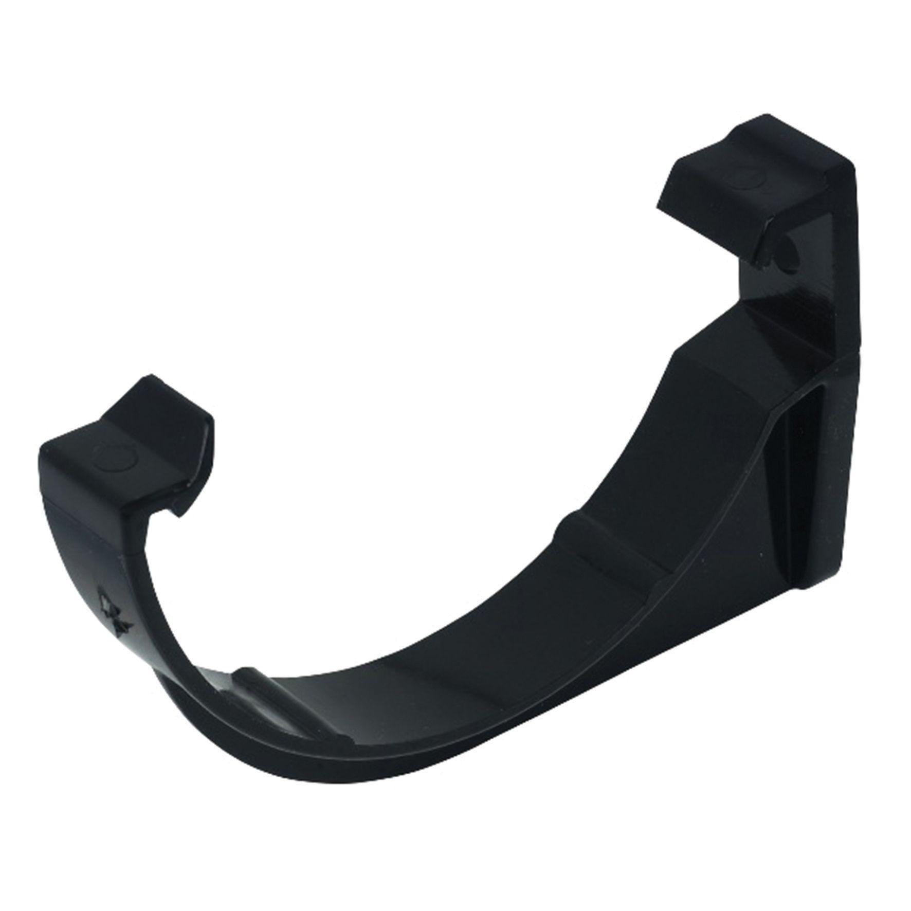 FloPlast 112mm Round Line Gutter Fascia Bracket - Black