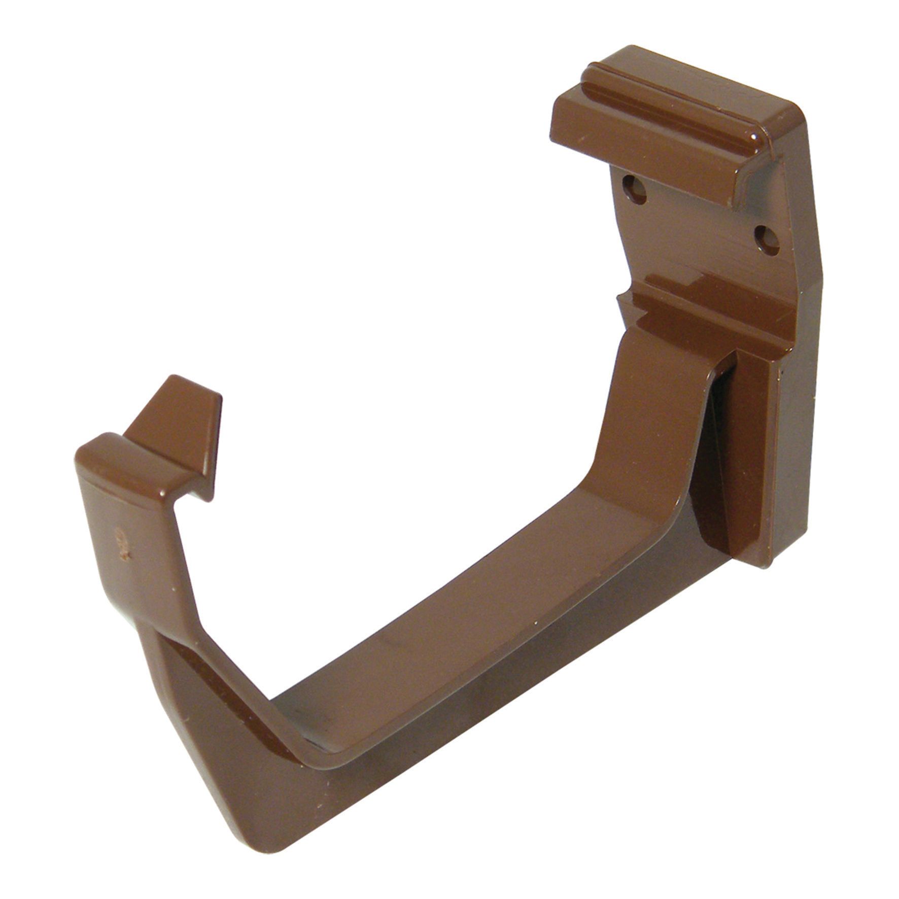 Image of FloPlast 114mm Square Line Gutter Fascia Bracket - Brown