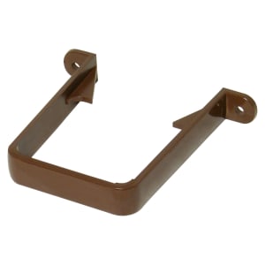 FloPlast 65mm Square Line Downpipe Clip - Brown