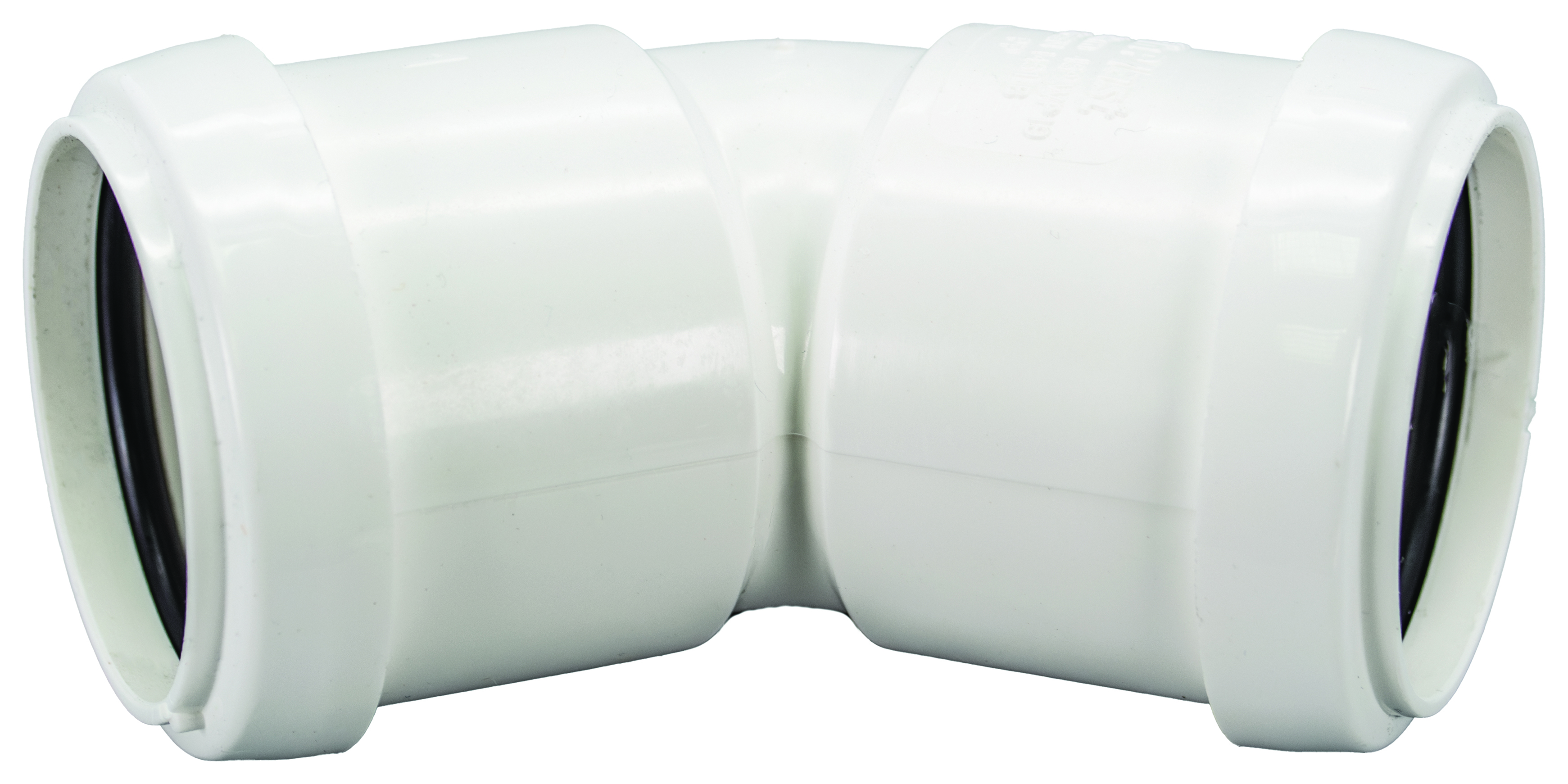 Image of FloPlast WP19W Push-Fit Waste 135 Deg Bend - White 40mm