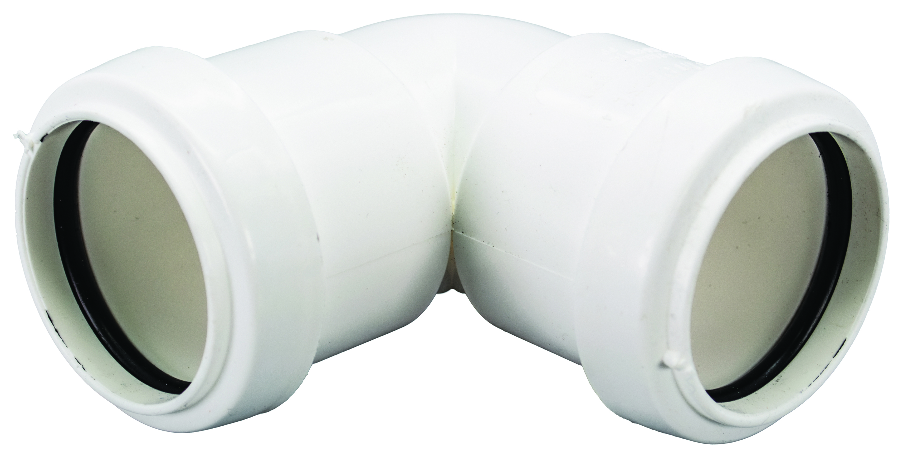 FloPlast WP10W Push-Fit Waste 90 Deg Bend - White 32mm