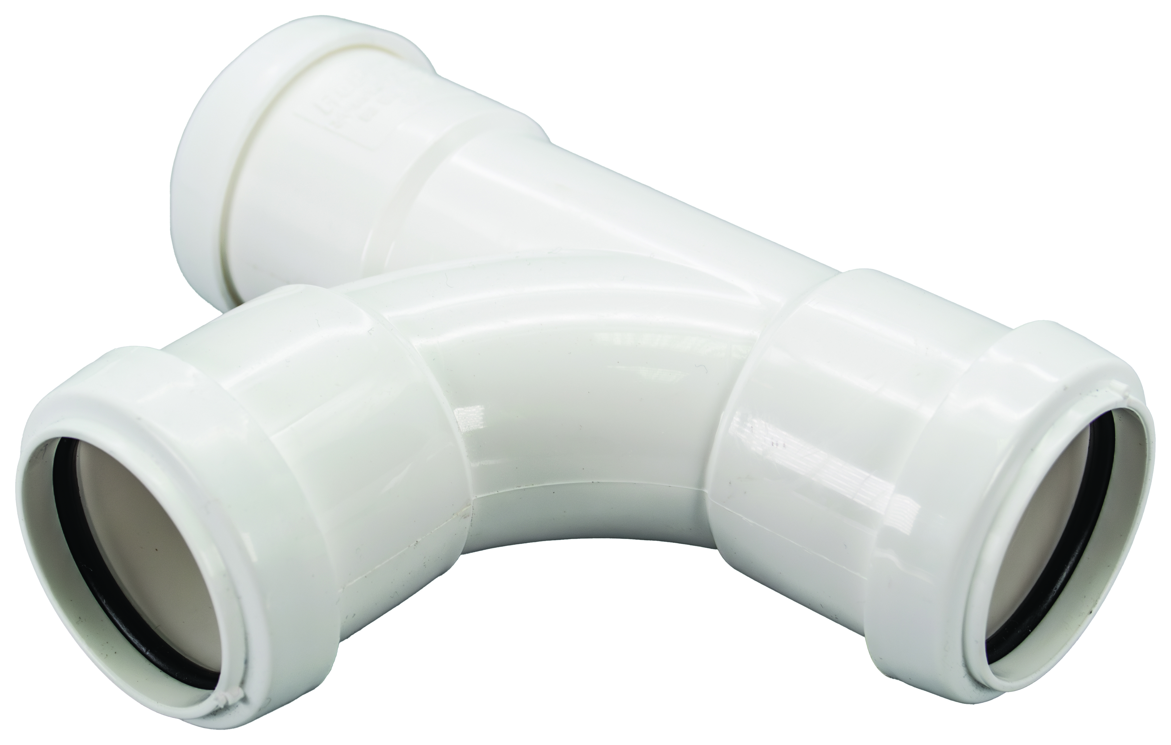 Image of FloPlast WP22W Push-Fit Waste 92.5 Deg Equal Tee - White 32mm