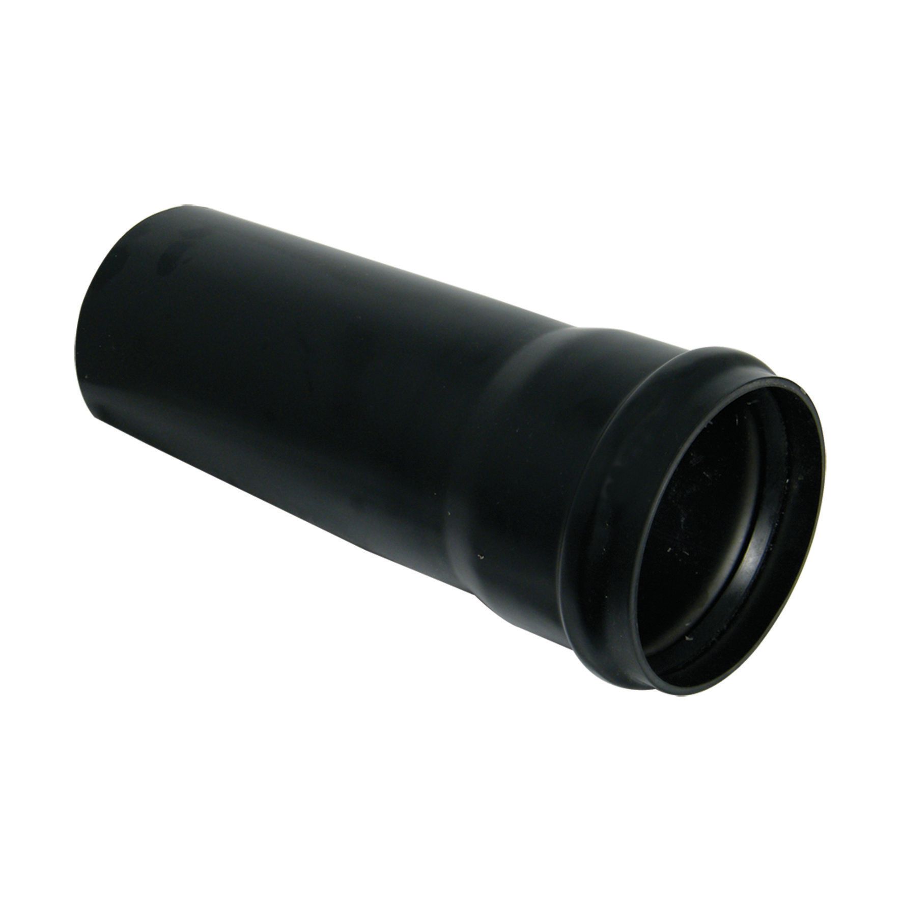 FloPlast 110mm Black Soil Pipe Single Socket - 3m