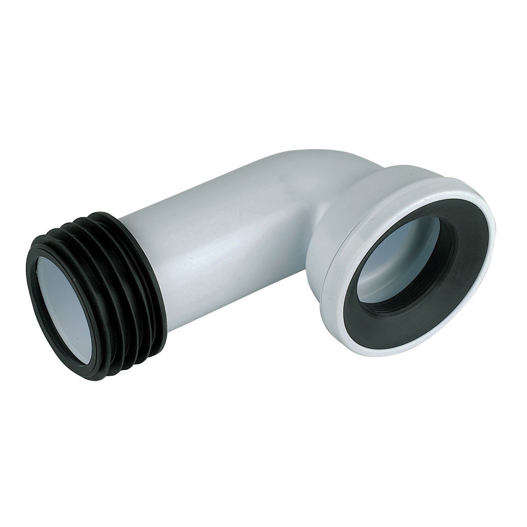 Image of FloPlast Soil Pan Connector 90° - White