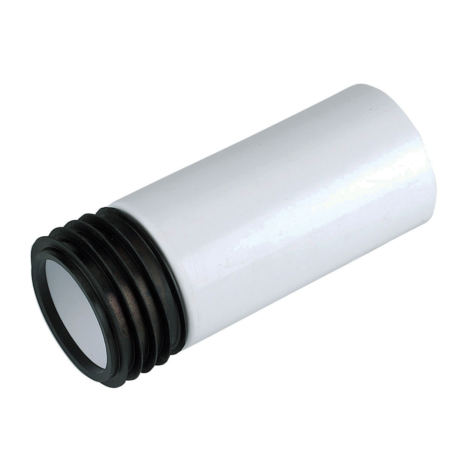 Image of FloPlast Soil Pan Straight Extension Pipe - White