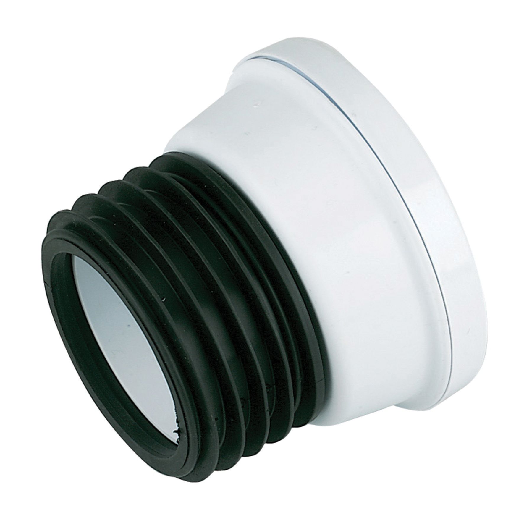 Image of FloPlast Straight Soil Pan Connector - White
