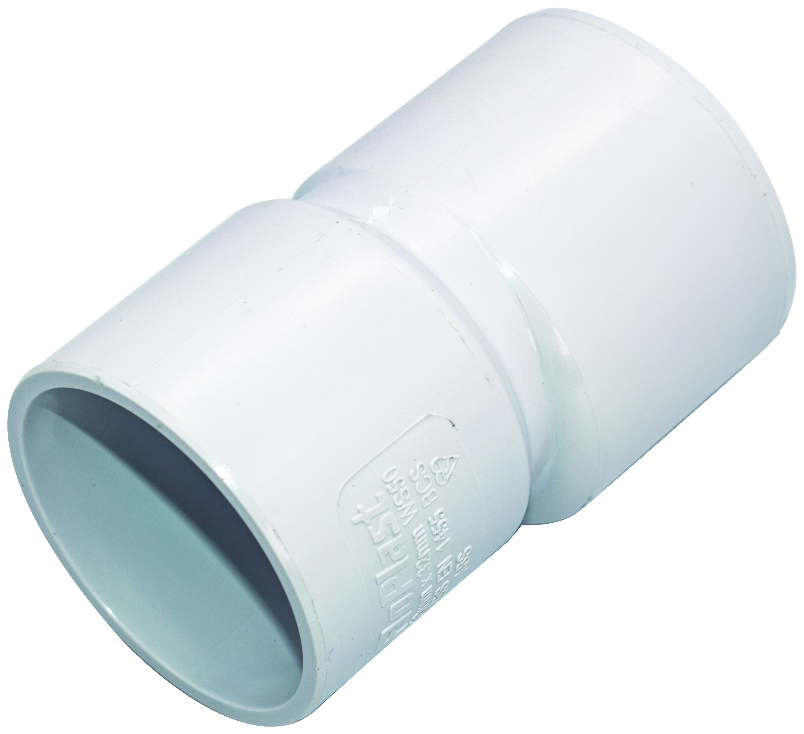 Image of FloPlast WS50W Solvent Weld Waste Level Invert Reducer - White 40mm x 32mm