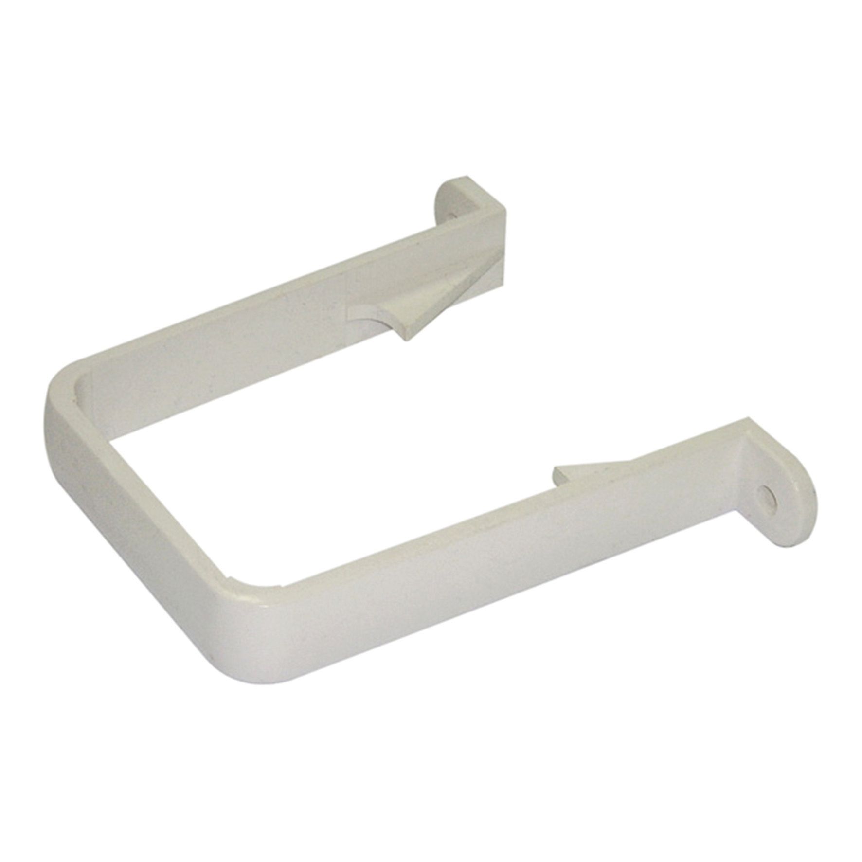 FloPlast 65mm Square Line Downpipe Clip - White