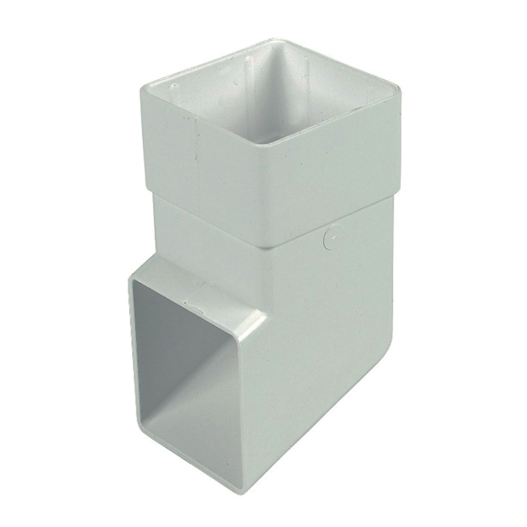 Image of FloPlast 65mm Square Line Downpipe Shoe - White
