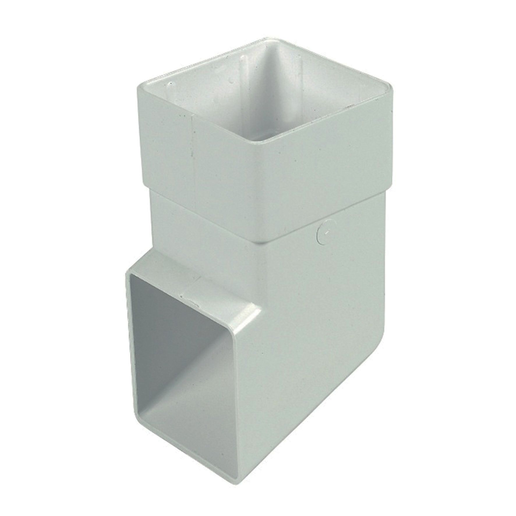 FloPlast 65mm Square Line Downpipe Shoe - White