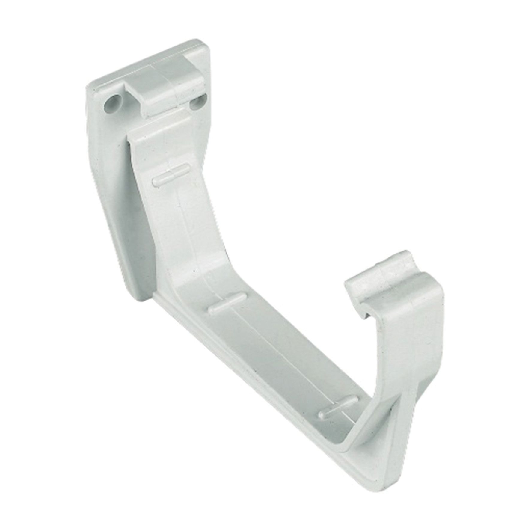 FloPlast 114mm Square Line Gutter Fascia Bracket - White