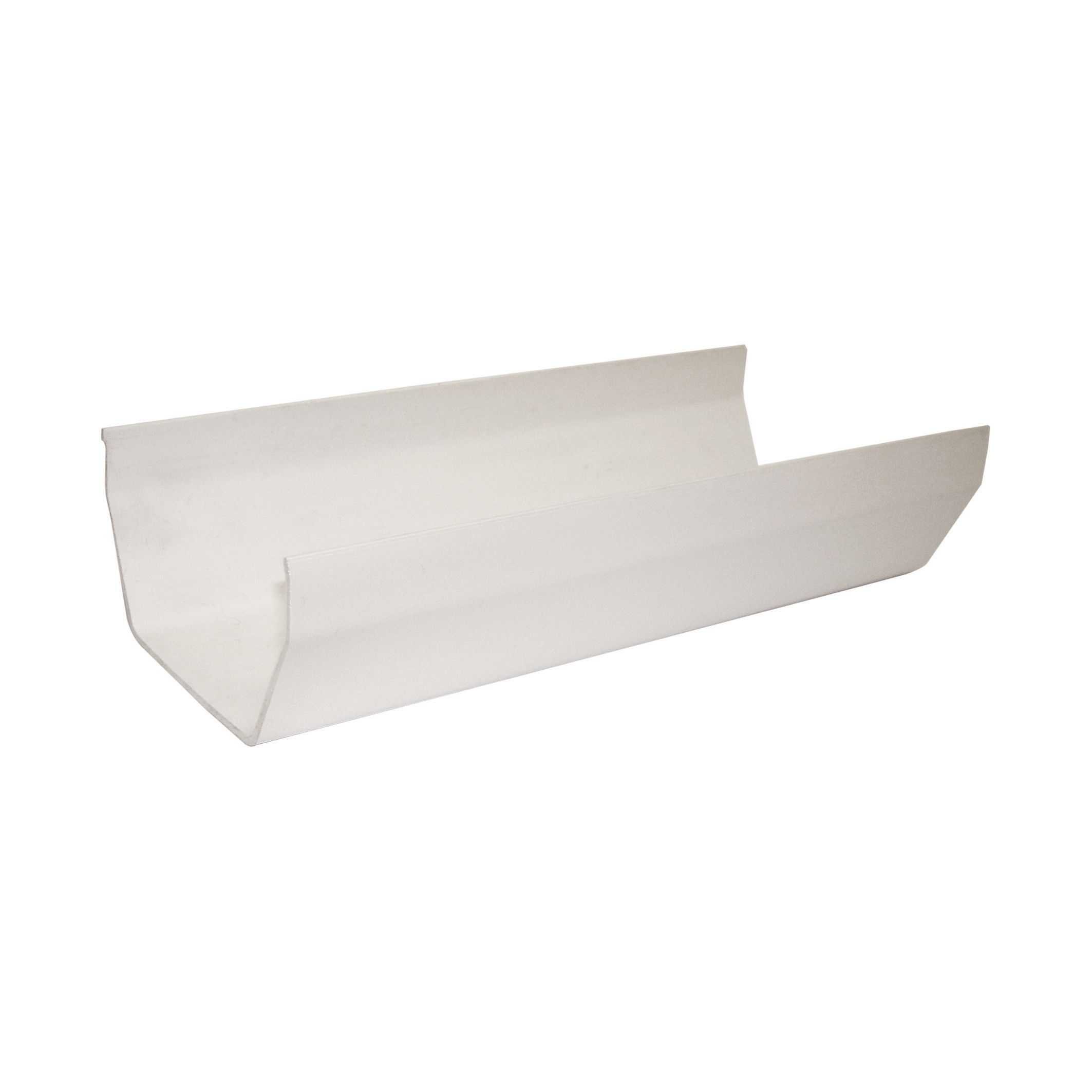 FloPlast 114mm Square Line Gutter 2m - White