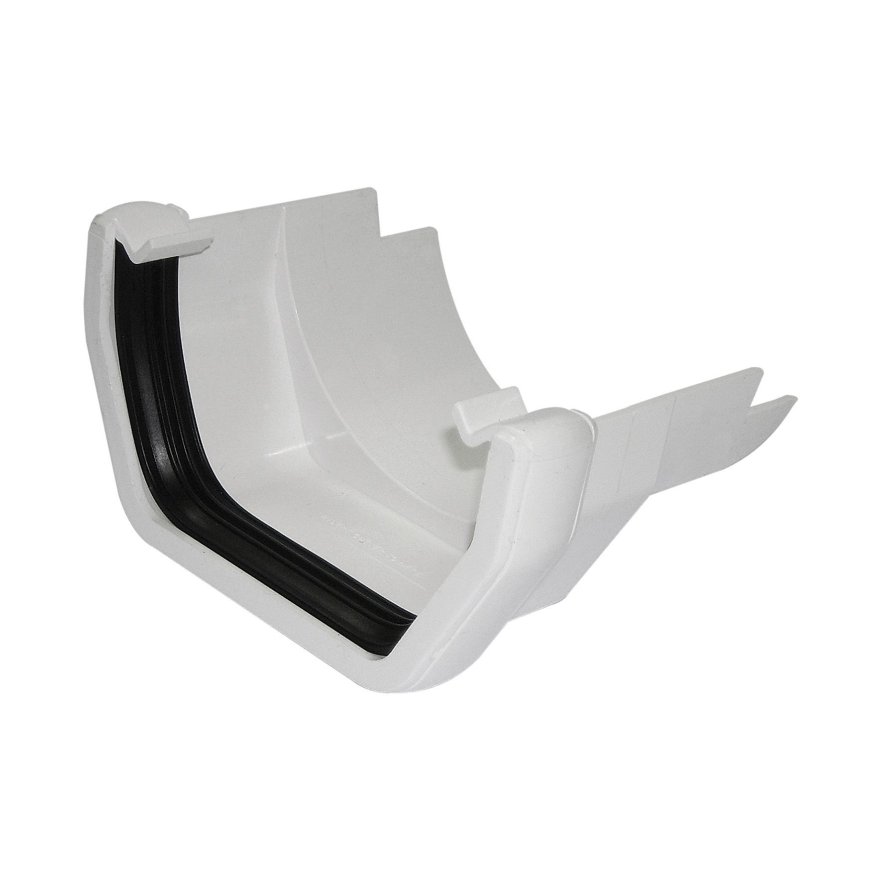 FloPlast White Square Line Gutter to Cast Iron Adaptor