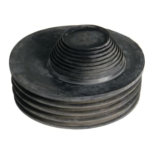 FloPlast Drain Adaptor to Connect 32mm, 40mm and 50mm Waste Pipe - Black