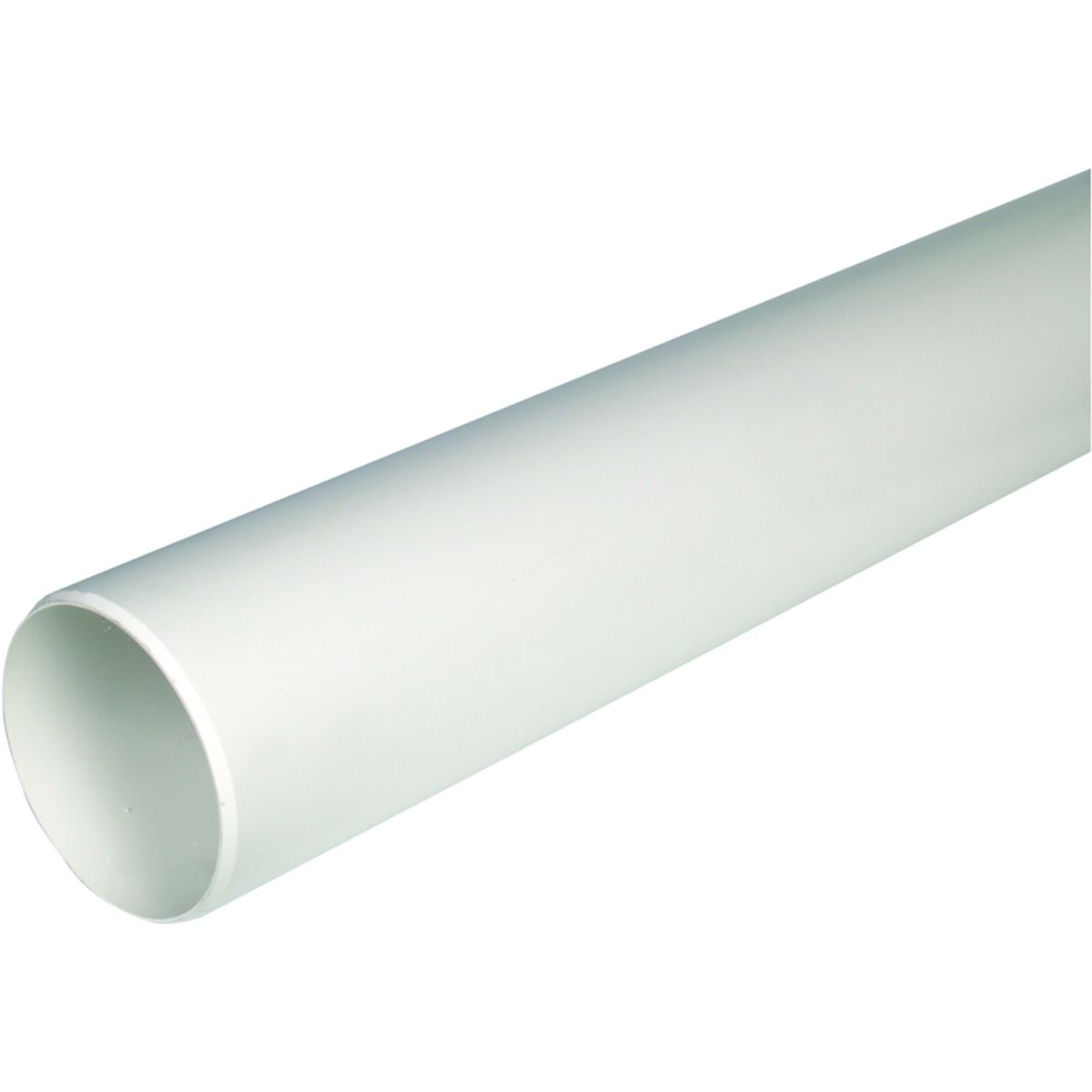 Image of FloPlast 110mm Soil Pipe Single Socket 1m - White