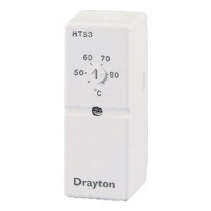 Image of Drayton HTS3 White Hot Water Cylinder Thermostat