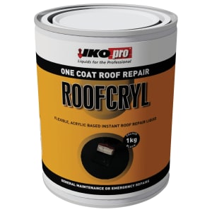 Ikopro Roofcryl One Coat Acrylic Based Roof Repair - Black 1kg