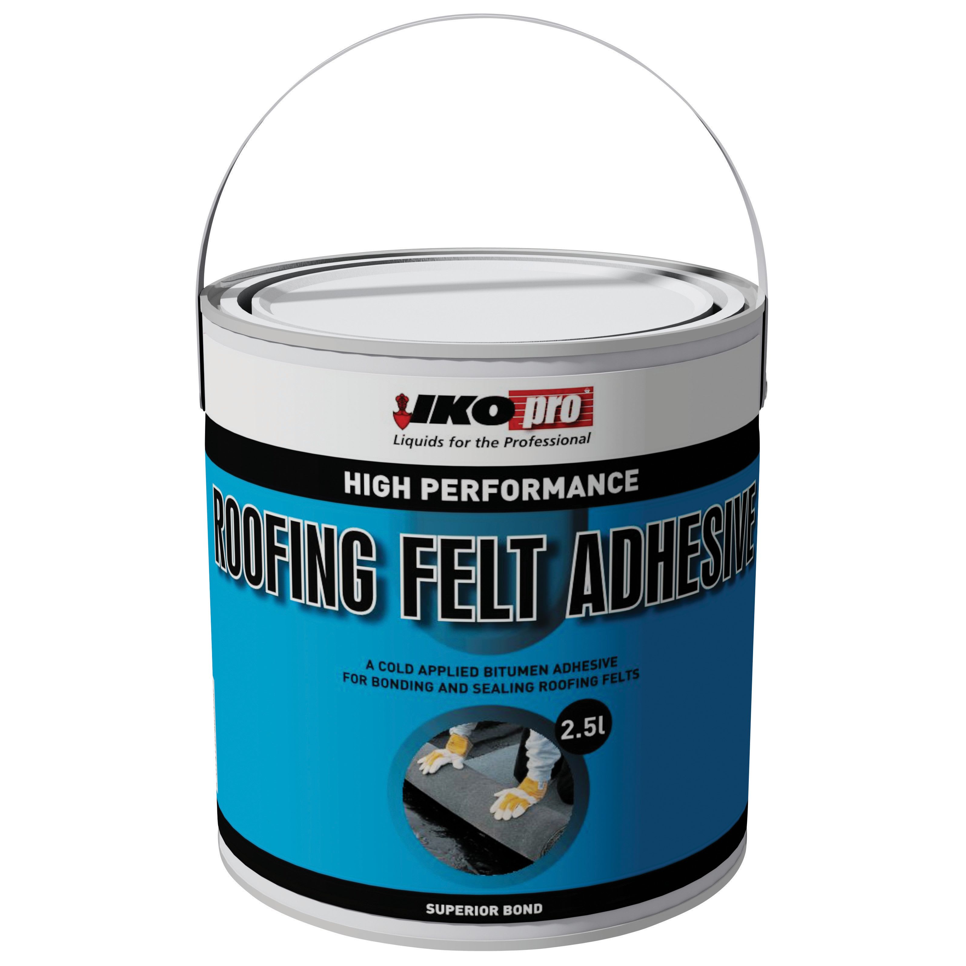 IKOpro High Performance Roofing Felt Adhesive 2.5L Wickes.co.uk