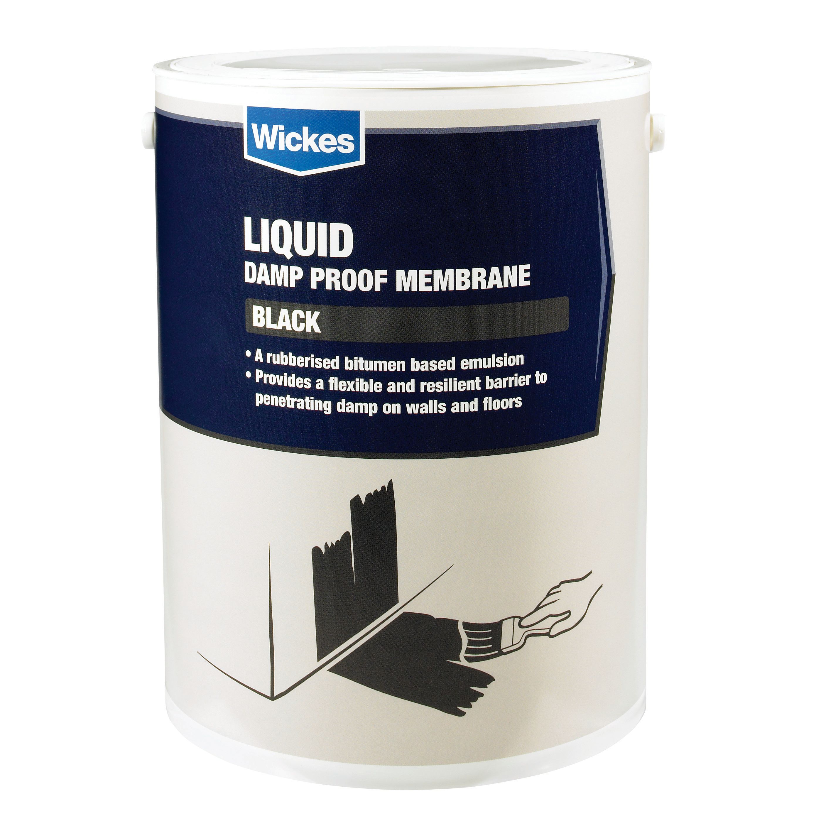 Image of Wickes Bitumen Damp Proof Membrane Liquid - 5L