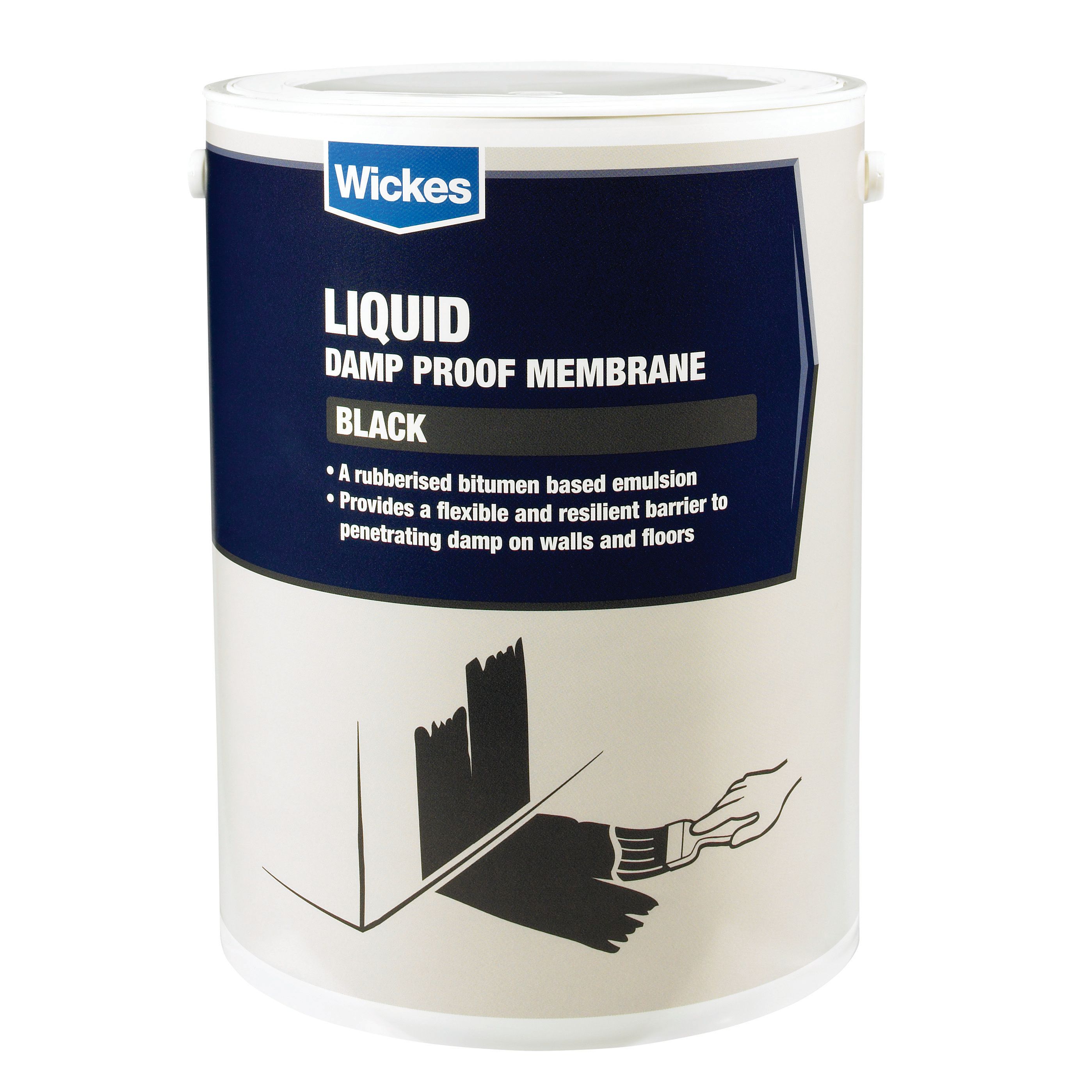 Wickes Bitumen Damp Proof Membrane Liquid - 5L