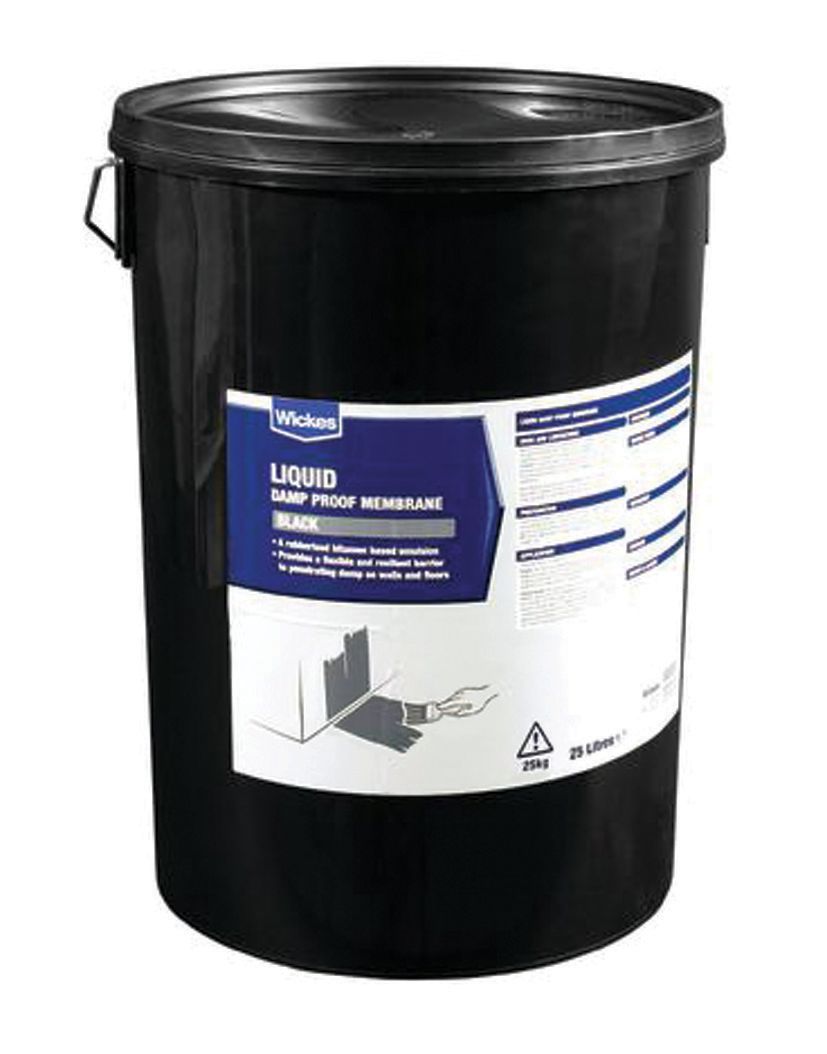 Image of Wickes Bitumen Damp Proof Membrane Liquid - 25L