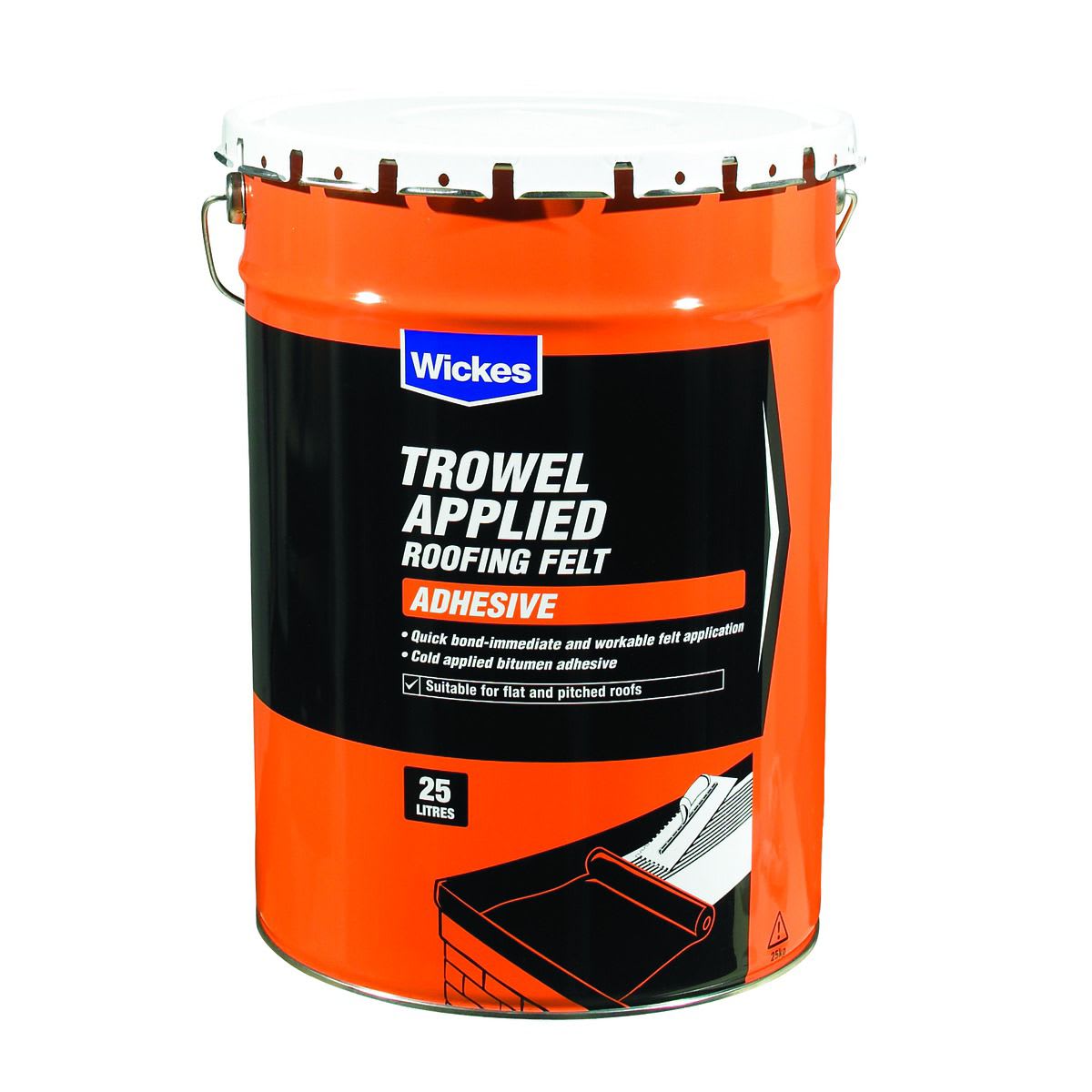 Wickes Trowel On Roofing Felt Adhesive 25L Wickes.co.uk