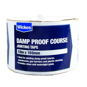 Wickes Damp Proof Course Jointing Tape - 100mm x 10m