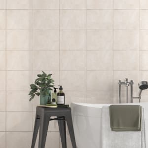 Wickes Tivoli Beige Ceramic Wall Tile - 330 x 250mm