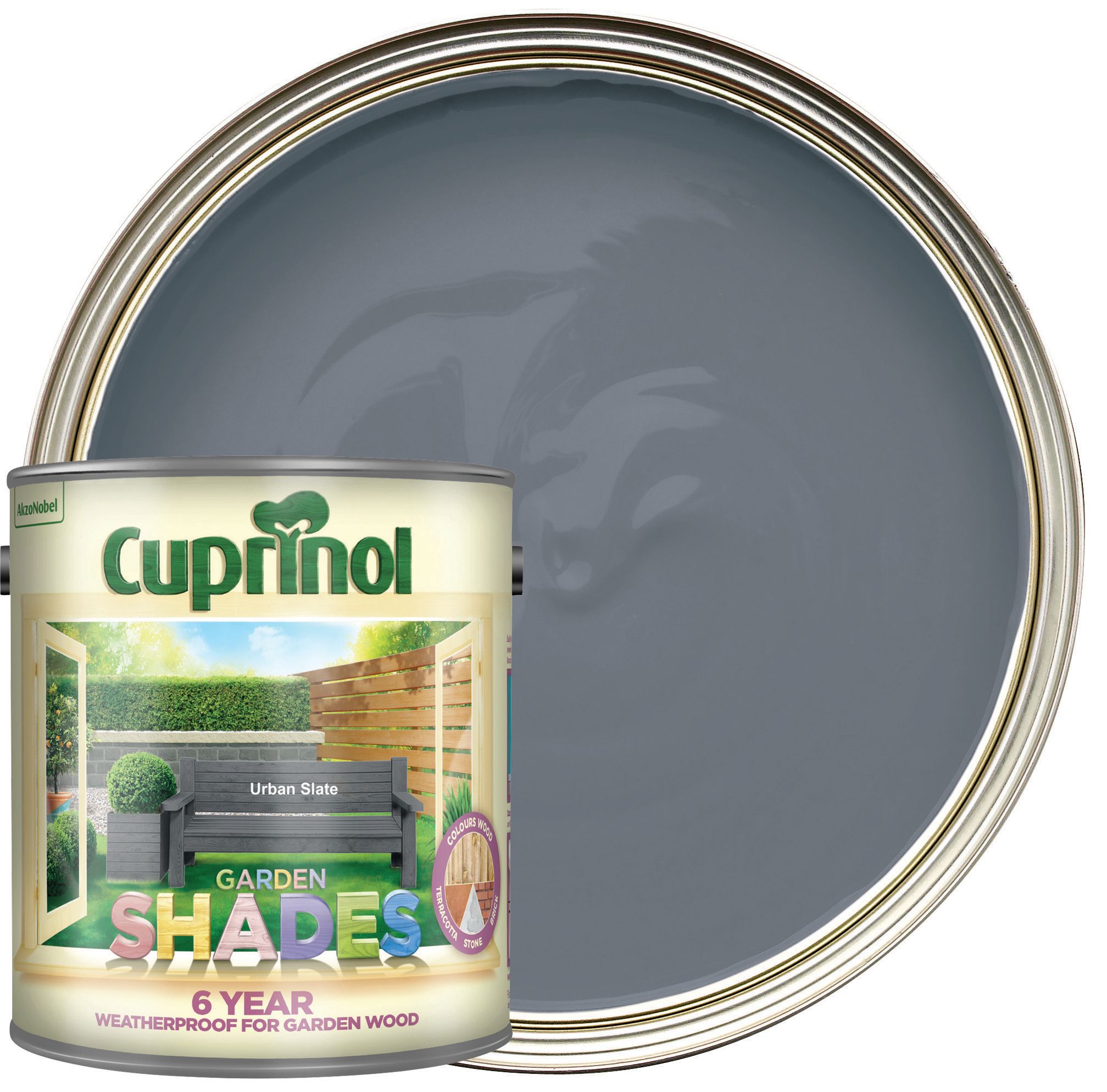 Cuprinol Garden Shades Matt Wood Treatment - Urban Slate - 2.5L