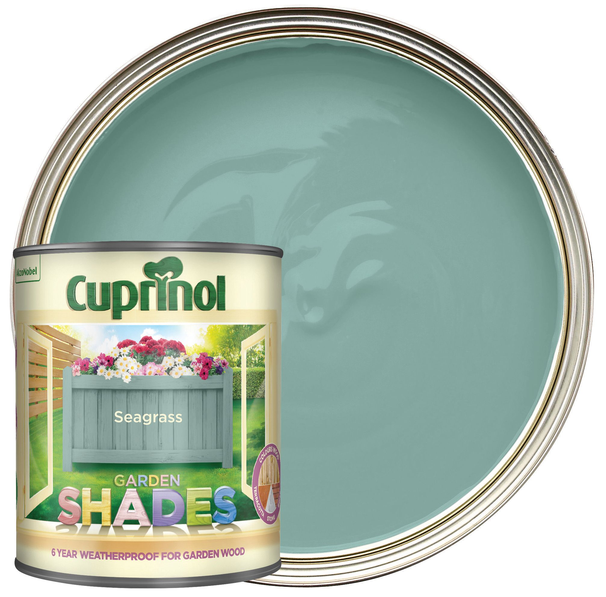 Cuprinol Garden Shades Matt Wood Treatment - Seagrass - 1L