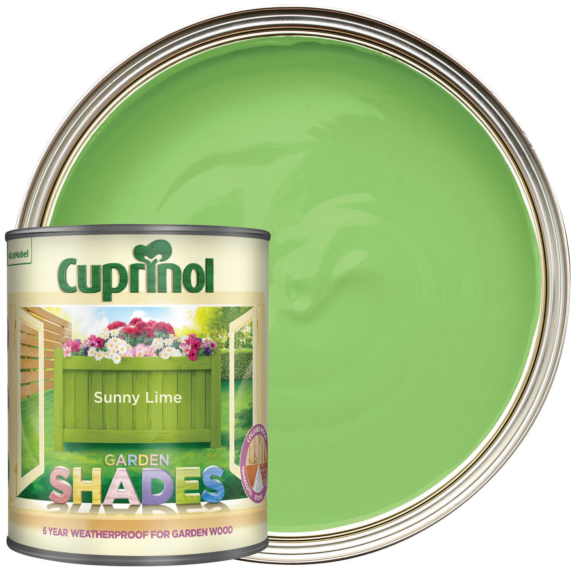 Cuprinol Garden Shades Matt Wood Treatment - Sunny Lime - 1L